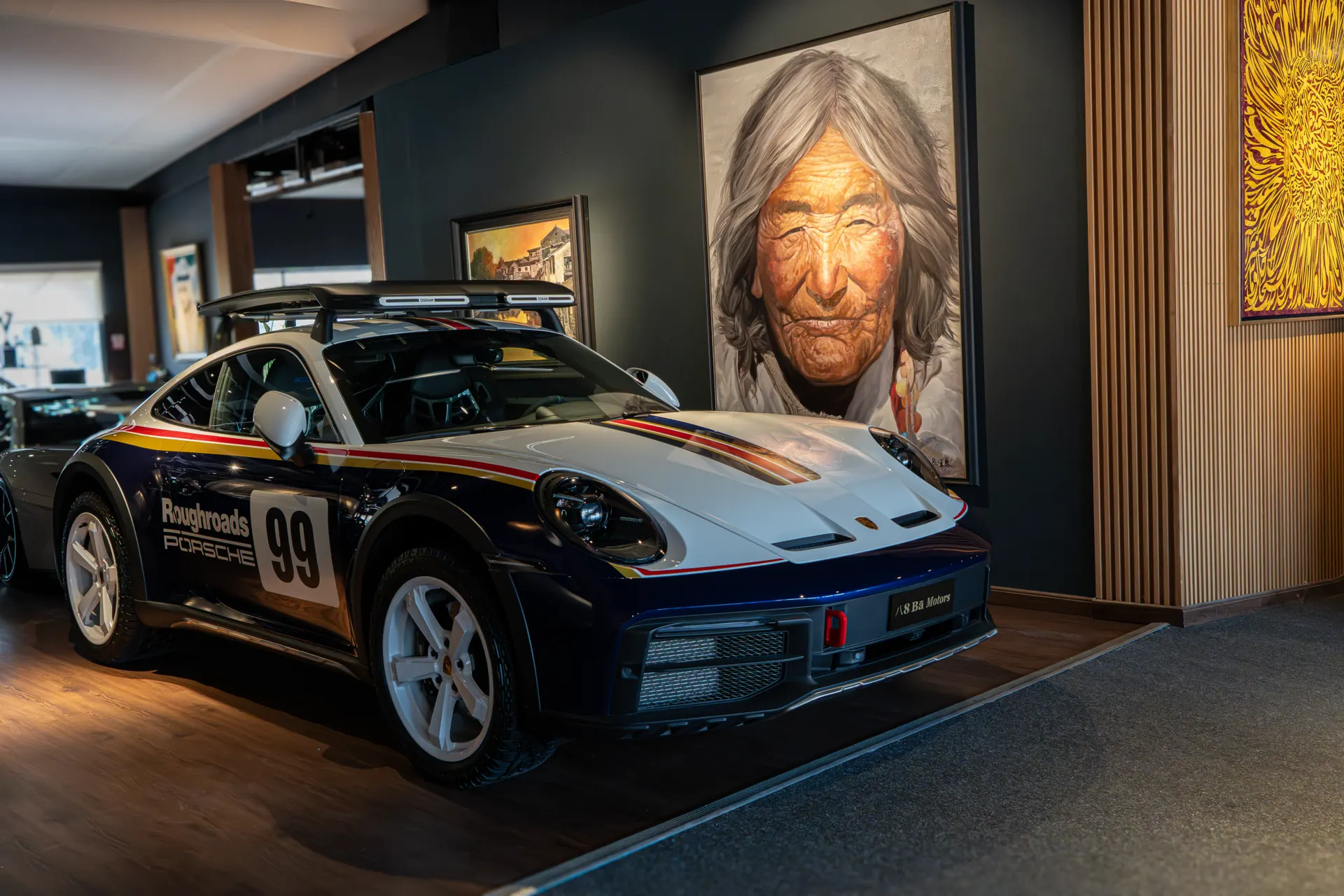 Curated machine on the showroom floor